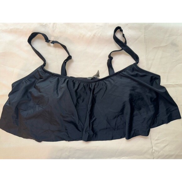 Torrid black flounce Bikini top size 3 - Picture 1 of 4